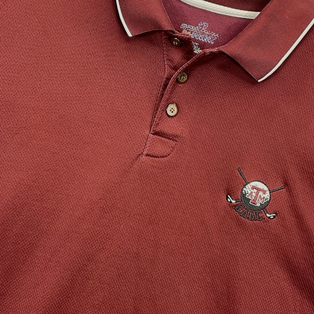 Vtg Texas A&M Dri Fit Golf Shirt Men's XL Greater Austin‎ Golf Consortium GAGC